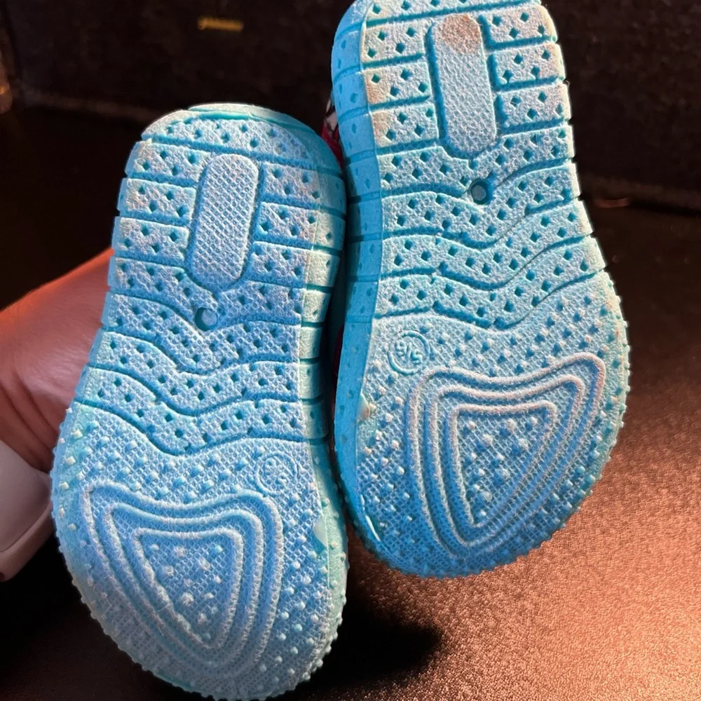 Girls Lily & Dan BOUTIQUE Beach Water Shoes Blue Pink Sz 5/6 Shark‎ Pool Splash